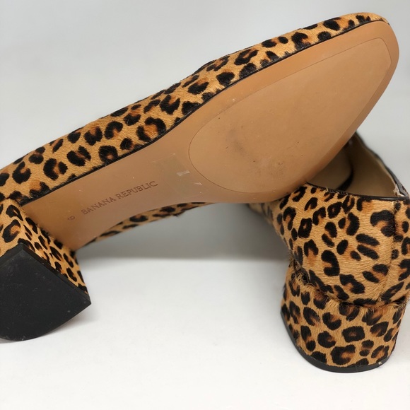BANANA REPUBLIC💥SOLD OUT💥Animal Print Pumps Size 9 - Picture 6 of 8